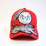 BORAGIO TIGER SKULL CAP RED